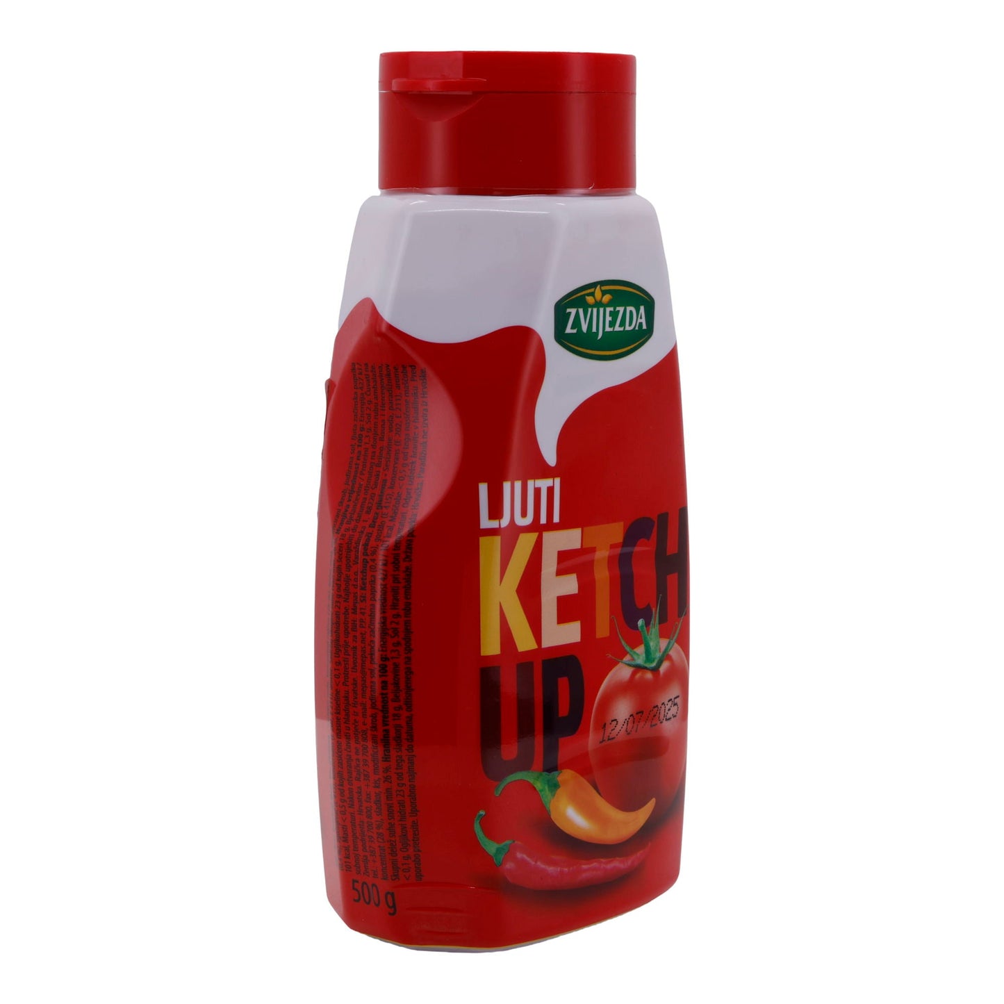 Ketchup Zvijezda | Ljuti | Scharfer Geschmack, glutenfrei | 500g ZVIJEZDA