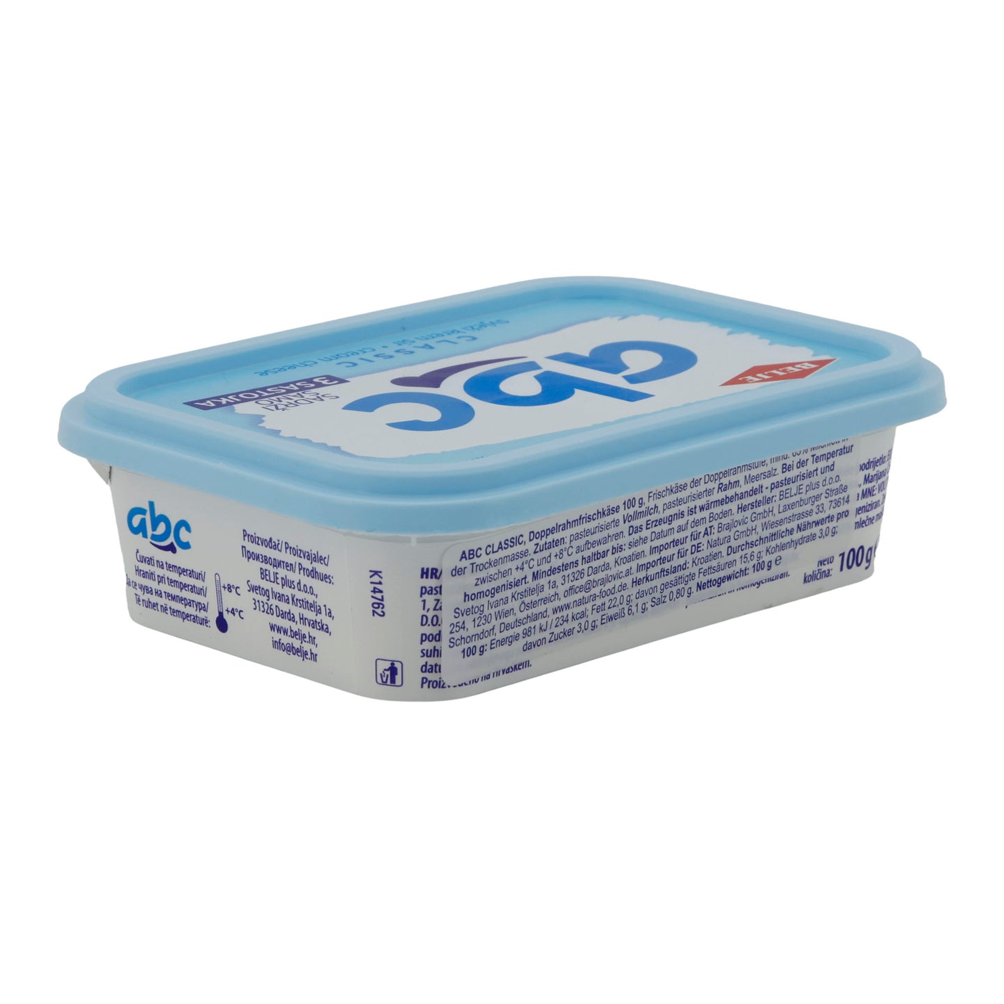 Formaggio fresco ABC Classic Formaggio fresco | Doppia panna | Dalla Croazia | 100 g