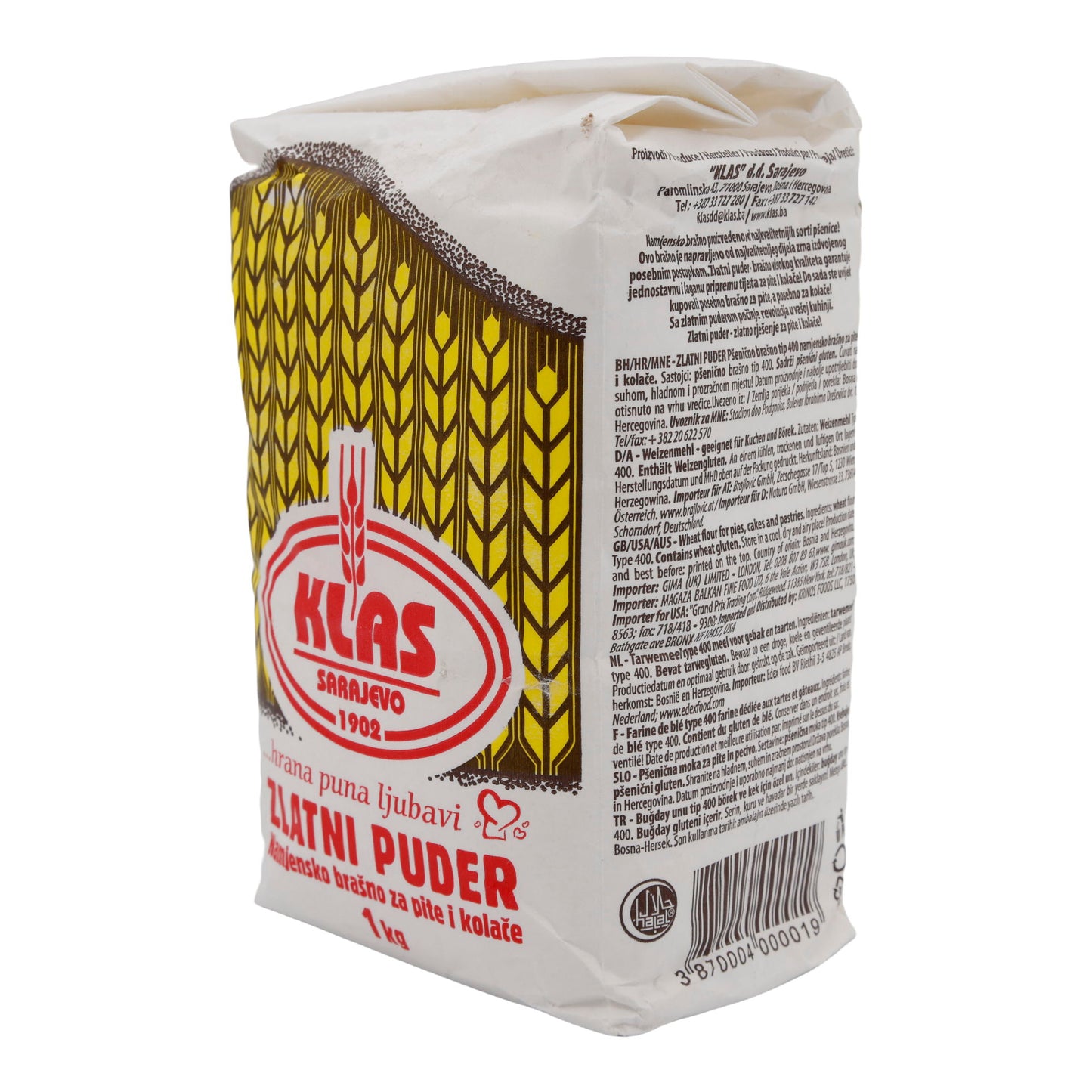 Weizenmehl Klas Zlatni Puder | Mehl | Für Kuchen & Börek | 1kg