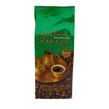 Kaffee Zlatna | Džezva | Traditioneller bosnischer Kaffee für intensiven Kaffeegenuss | 200 g VISPAK