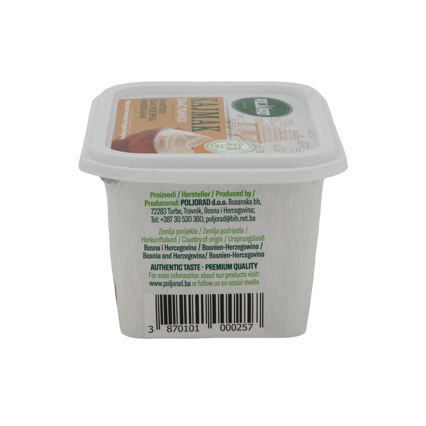 Crema di panna Kajmak Domaći Travnički | Tradizionale | Dalla Bosnia | 200 g