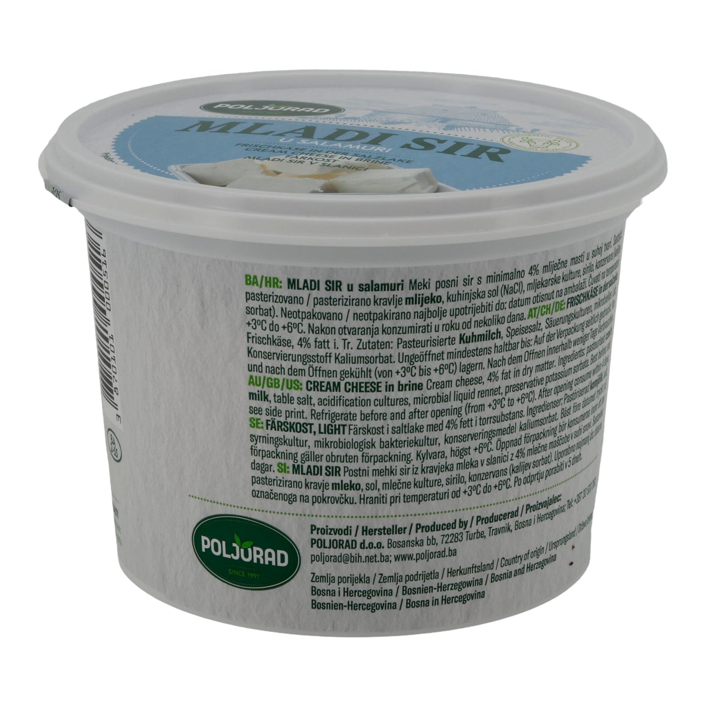 Formaggio fresco Poljorad Mladi Sir in salamoia | Formaggio fresco | In salamoia | 540 g