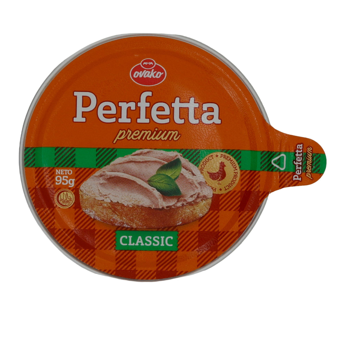 Hühnerpastete Perfetta Premium | Brotaufstrich | Cremig mit feinem Hühnerfleisch | 95 g OVACO PERFETTA