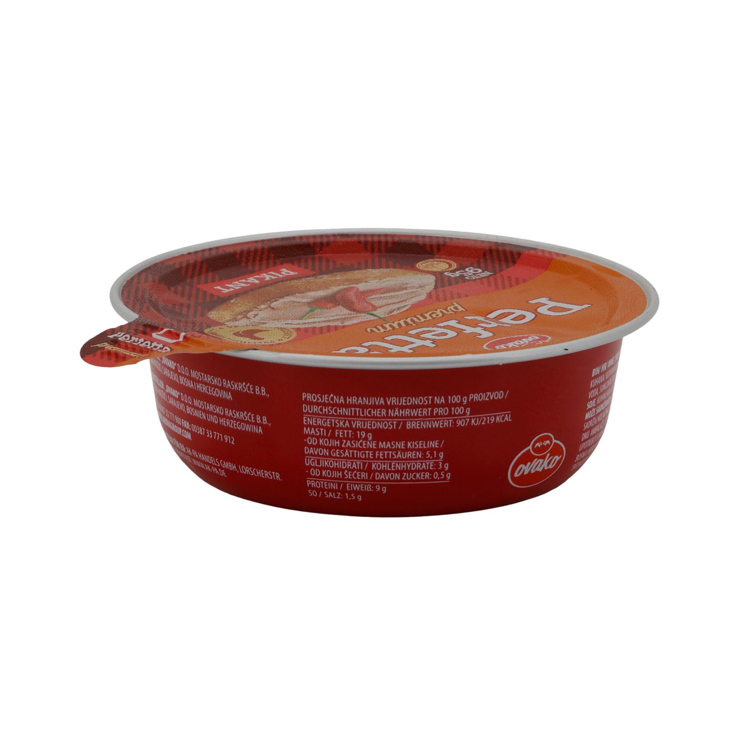 Pastete Perfetta | Paté di pollo premium piccante | Spalmabile, con carne di pollo | 95g