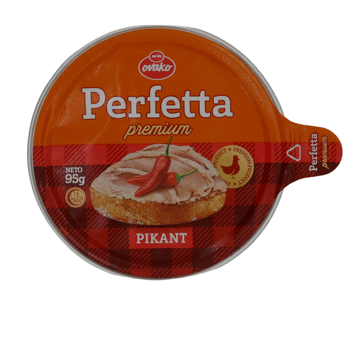 Pastete Perfetta | Premium Hühnerpastete Pikant | Brotaufstrich, mit Hühnerfleisch | 95g PERFETTA
