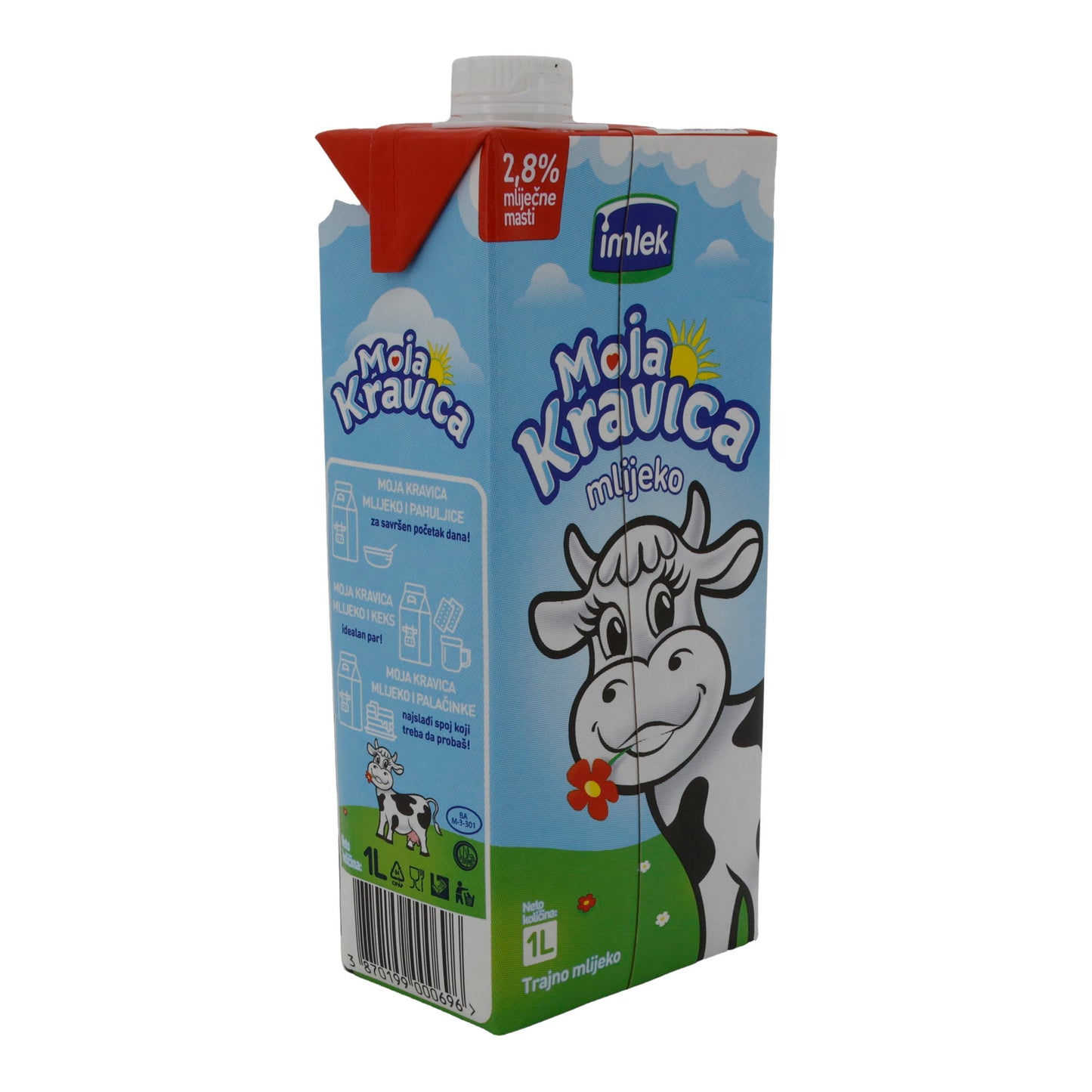 Milch Imlek Moja Kravica Mlijeko | H-Milch | 2,8 % Fett | 1 L