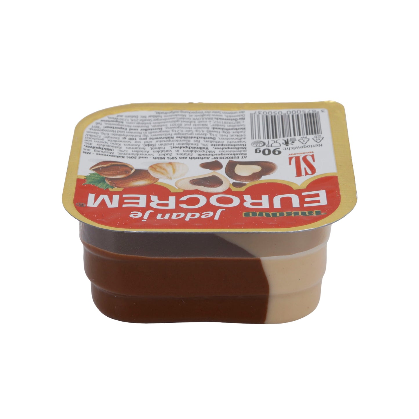 Creme Takovo | Eurocrem | Zweifarbige Milch- und Kakaocreme für den perfekten Genuss | 90 g