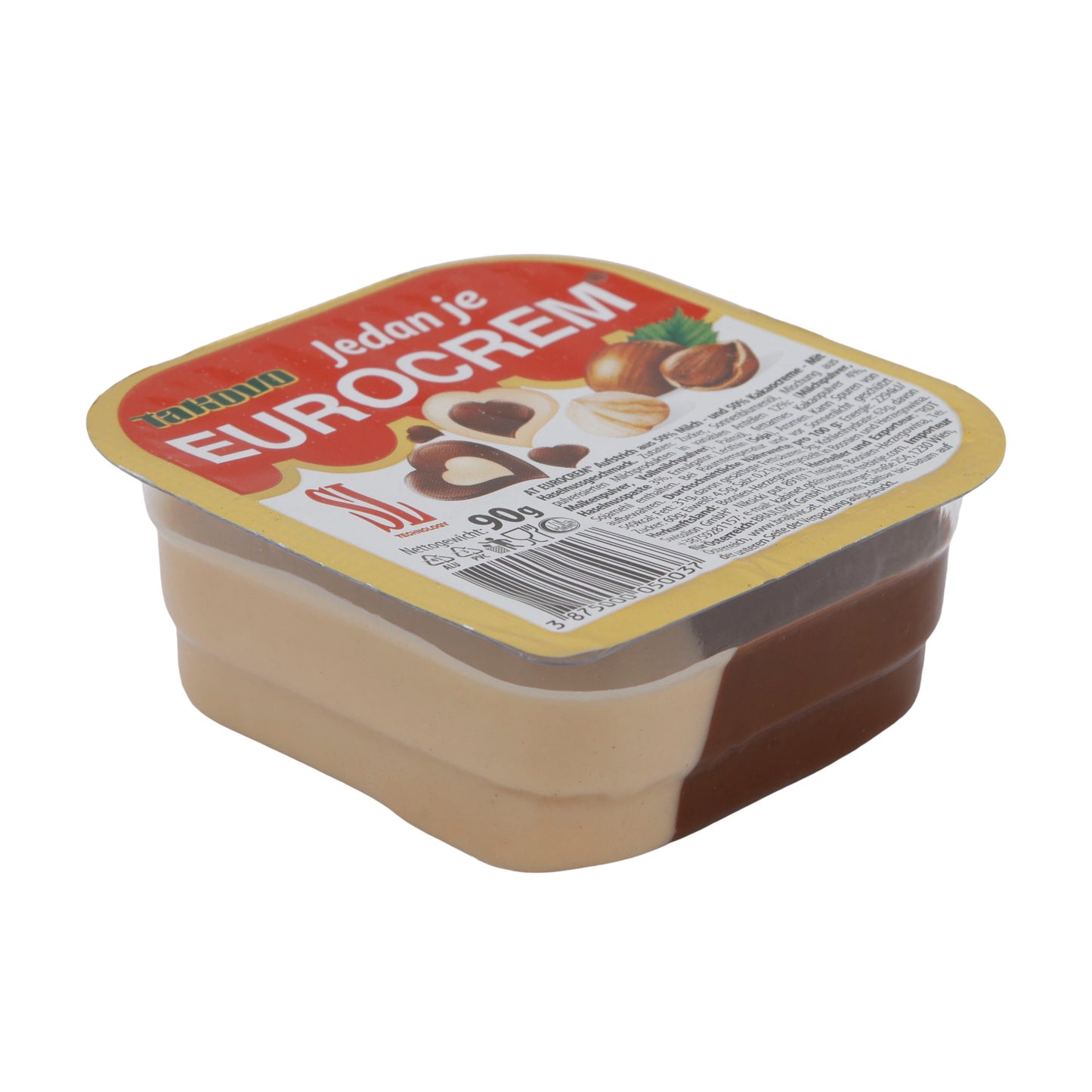 Creme Takovo | Eurocrem | Zweifarbige Milch- und Kakaocreme für den perfekten Genuss | 90 g