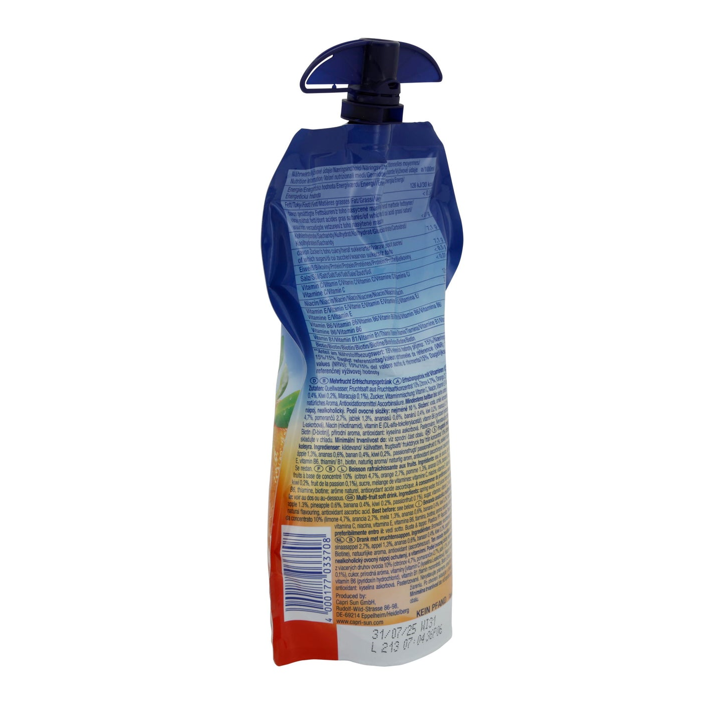 Multivitamin İçecek Capri-Sun | Meyveli Keyif | Çeşitli Vitamin Kaynaklarının Karışımıyla | 330 ml