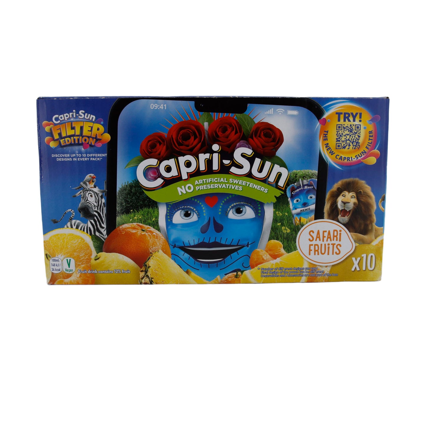 Fruchtsaft Capri-Sun | Safari Fruits | Fruchtsaftgetränk | 10 x 200 ml