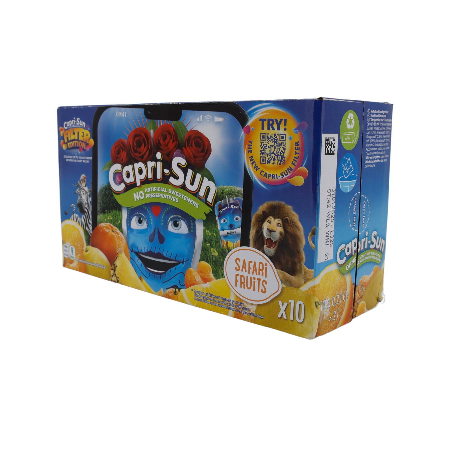Fruchtsaft Capri-Sun | Safari Fruits | Fruchtsaftgetränk | 10 x 200 ml