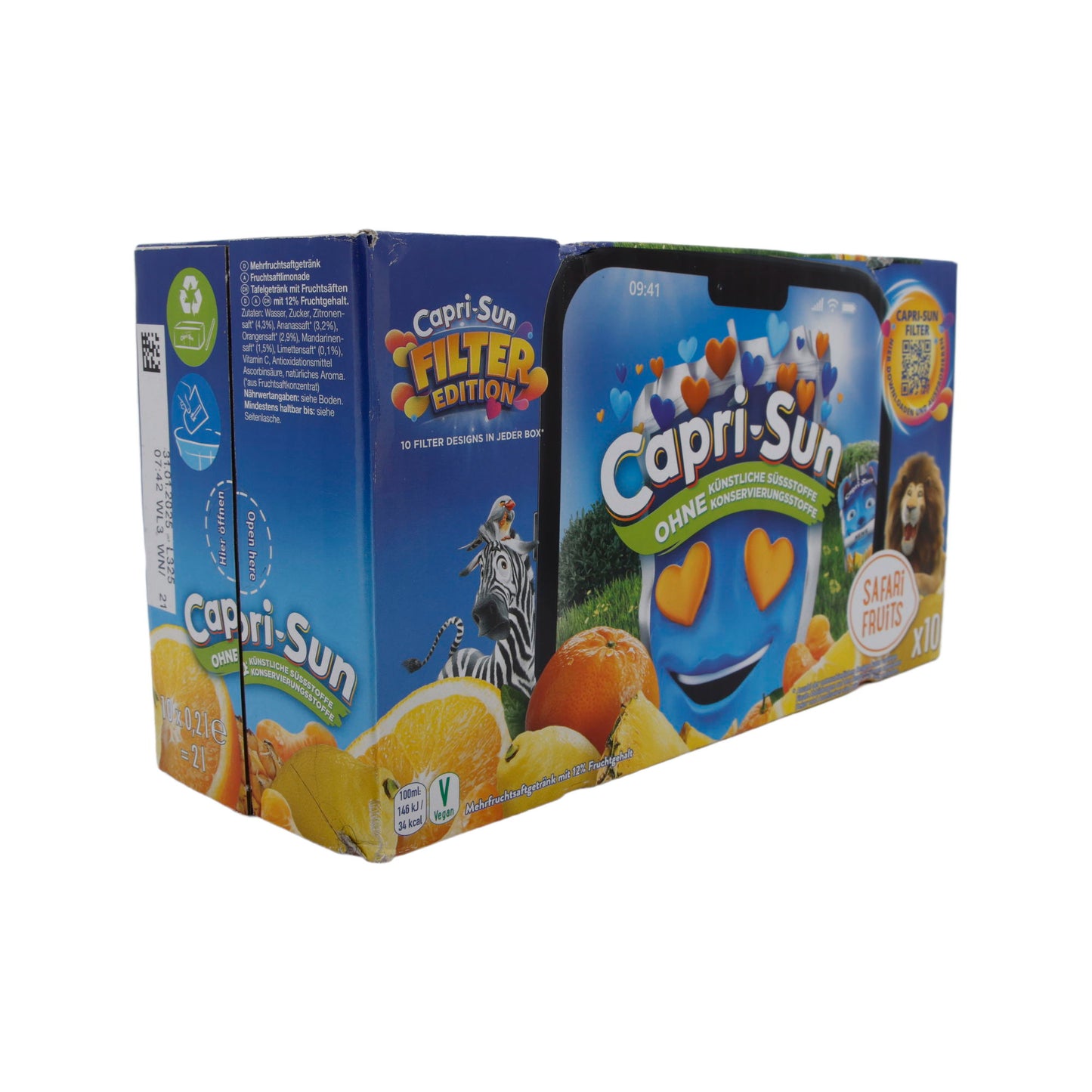 Fruchtsaft Capri-Sun | Safari Fruits | Fruchtsaftgetränk | 10 x 200 ml
