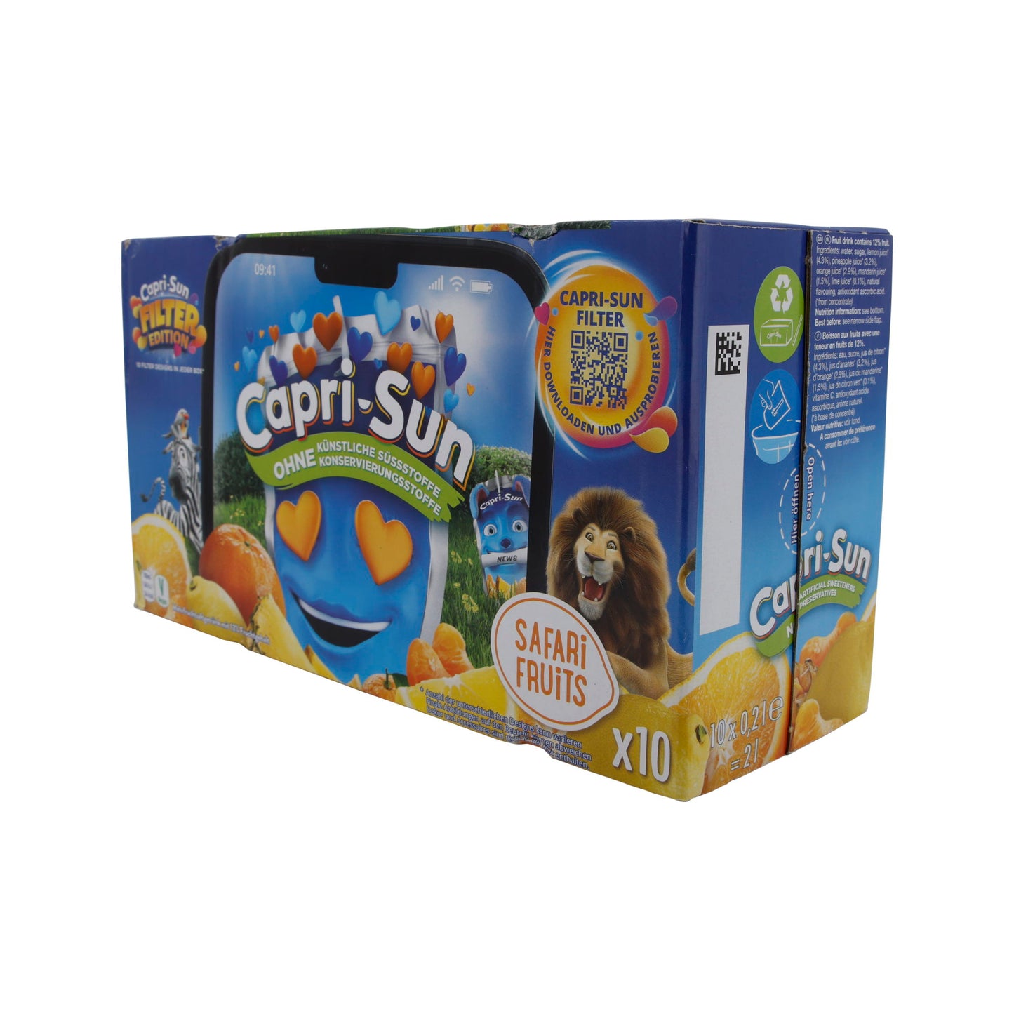 Fruchtsaft Capri-Sun | Safari Fruits | Fruchtsaftgetränk | 10 x 200 ml