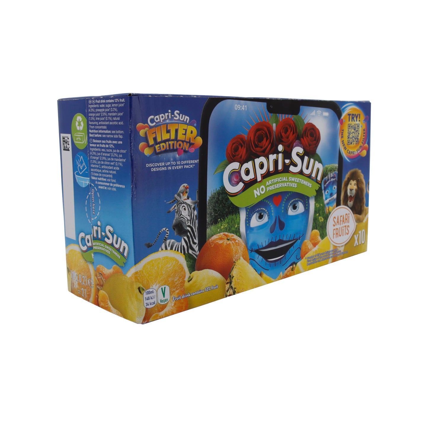Fruchtsaft Capri-Sun | Safari Fruits | Fruchtsaftgetränk | 10 x 200 ml
