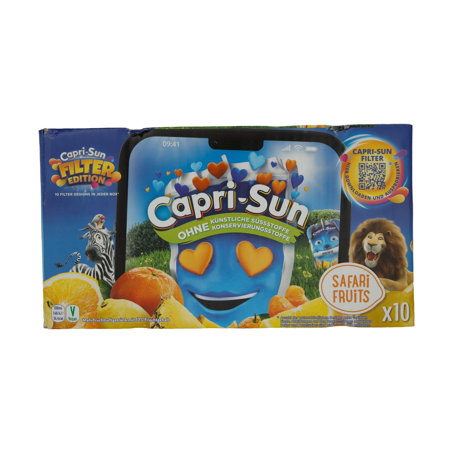 Fruchtsaft Capri-Sun | Safari Fruits | Fruchtsaftgetränk | 10 x 200 ml