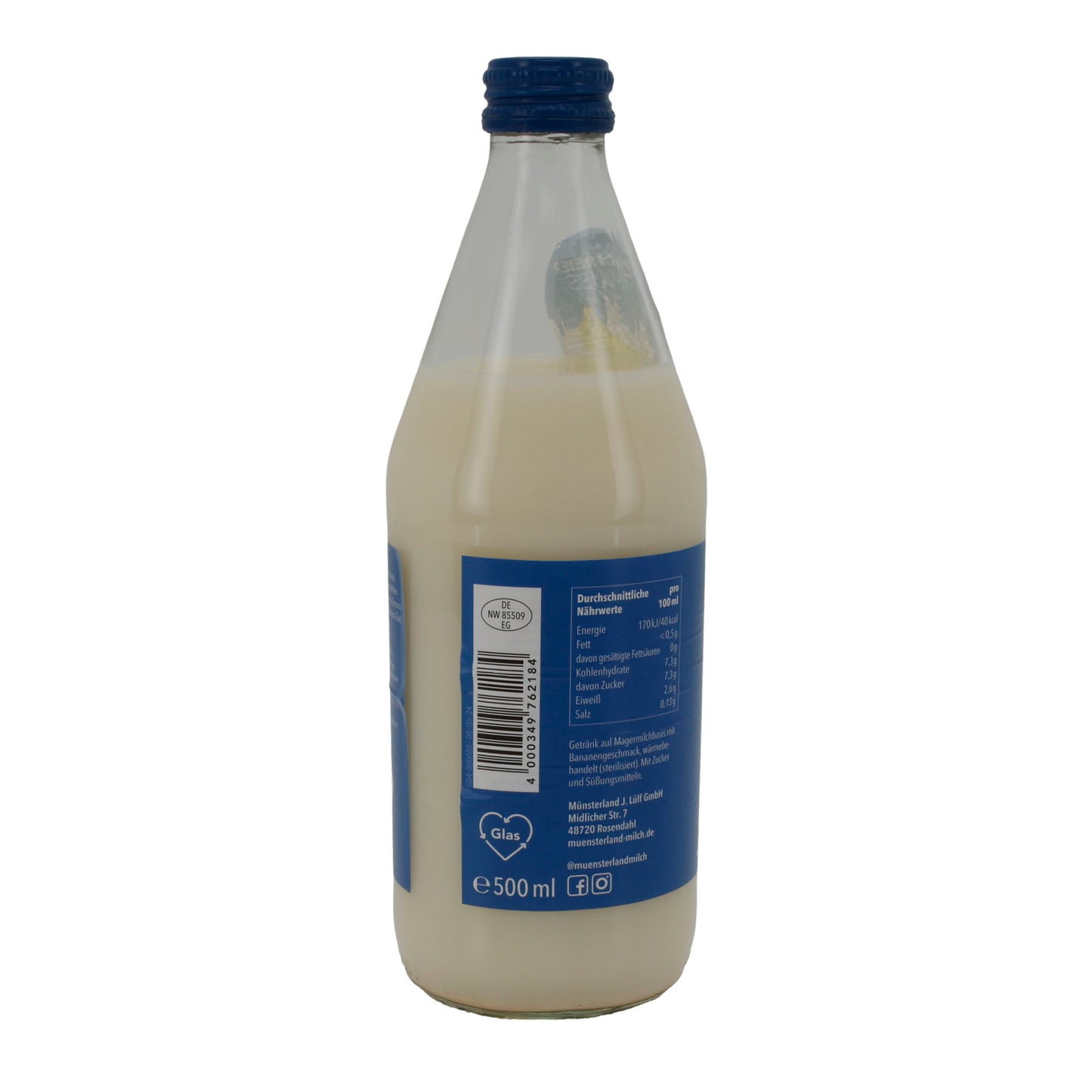 Münsterland Classico Muz Aromalı Süt Karışımı | Kremamsı | Muz Aromalı | 500 ml
