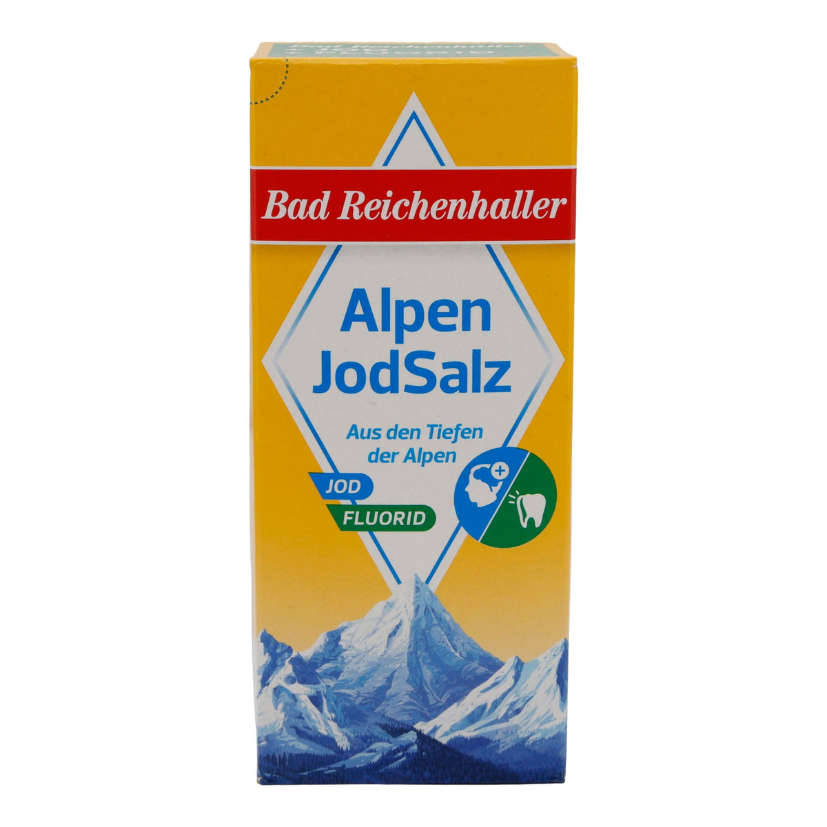Salz Bad Reichenhaller | AlpenJodSalz + Fluorid | Mit Jod und Fluorid | 500g BAD REICHENHALLER