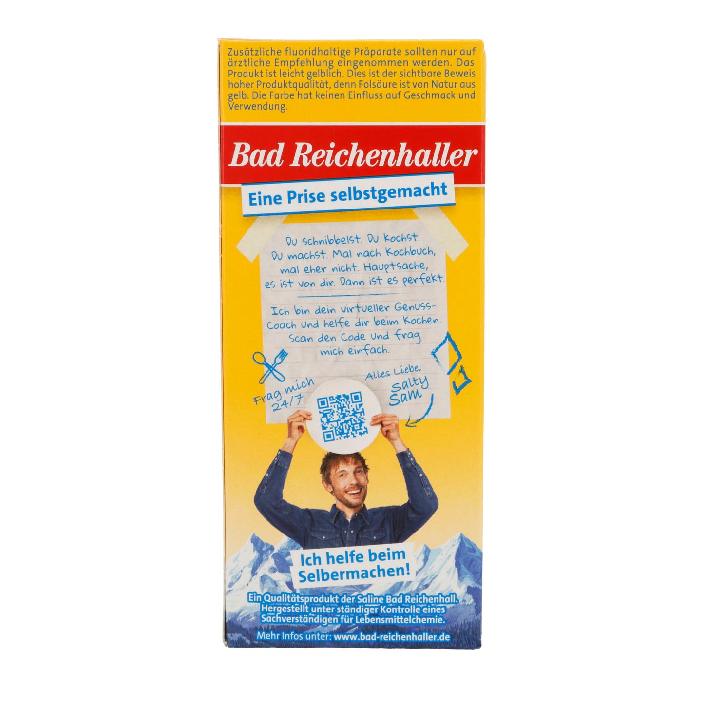 Bad Reichenhaller Alpen JodSalz mit Fluorid und Folsäure 500 g
