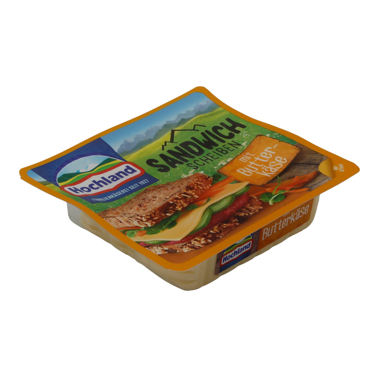 Käsescheiben Hochland Sandwich Scheiben mit Butterkäse | Cremig | Für Sandwiches und Snacks | 150 g