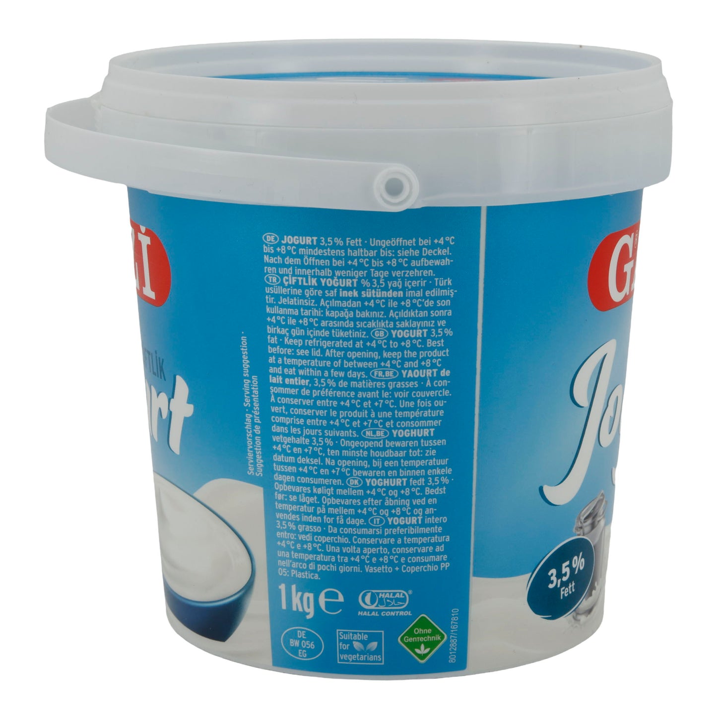 Naturyoğurt Gazi | Kremamsı Yoğurt | %3,5 Yağ | 1 kg