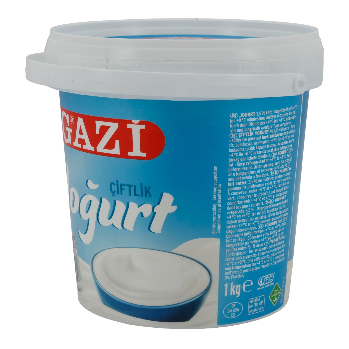 Naturyoğurt Gazi | Kremamsı Yoğurt | %3,5 Yağ | 1 kg