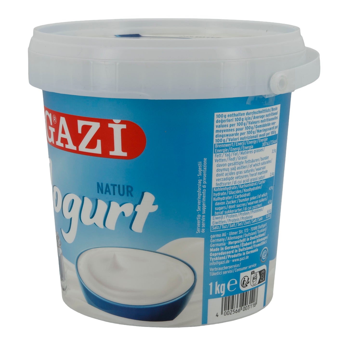 Naturyoğurt Gazi | Kremamsı Yoğurt | %3,5 Yağ | 1 kg
