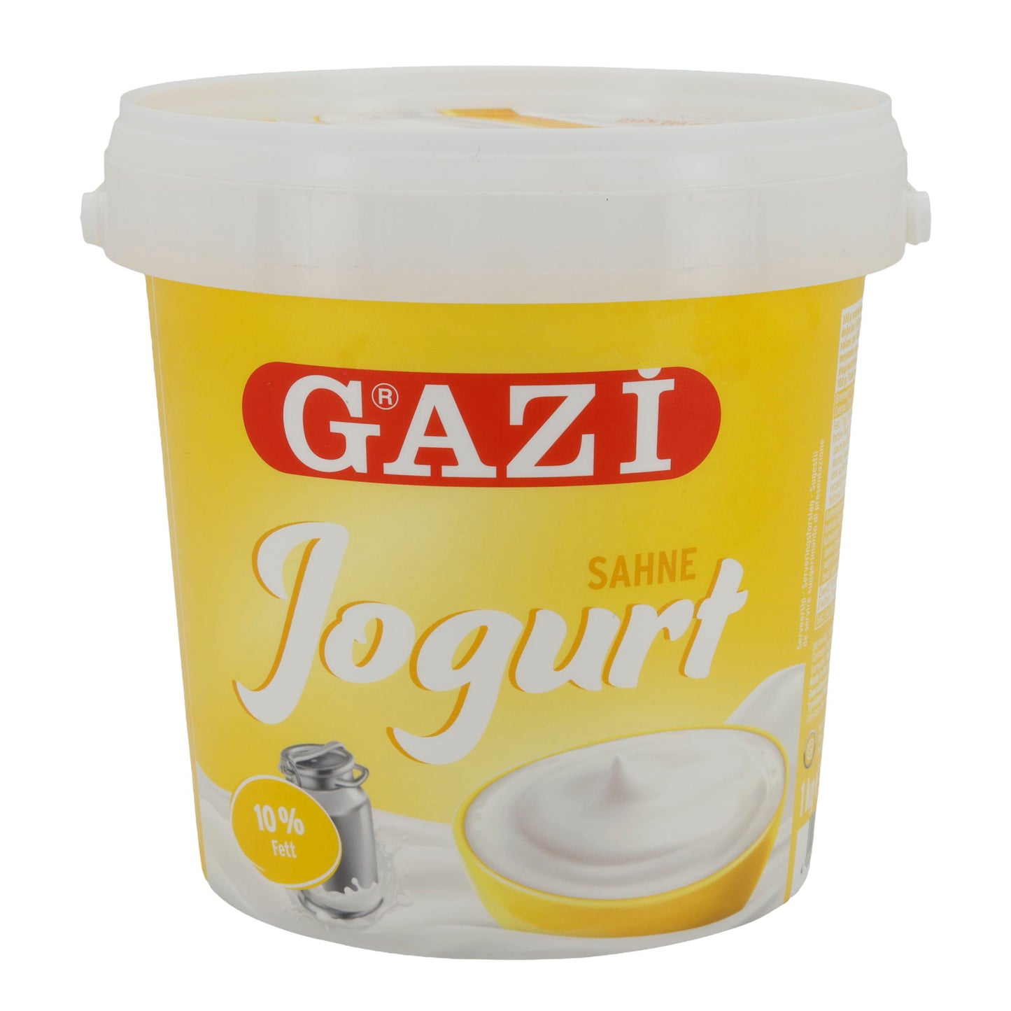 Yaourt Gazi Sahnejoghurt | Yaourt | Extra crémeux avec 10 % de matière grasse | 1 kg