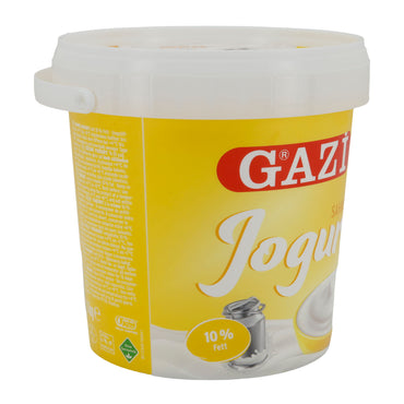 Yaourt Gazi Sahnejoghurt | Yaourt | Extra crémeux avec 10 % de matière grasse | 1 kg