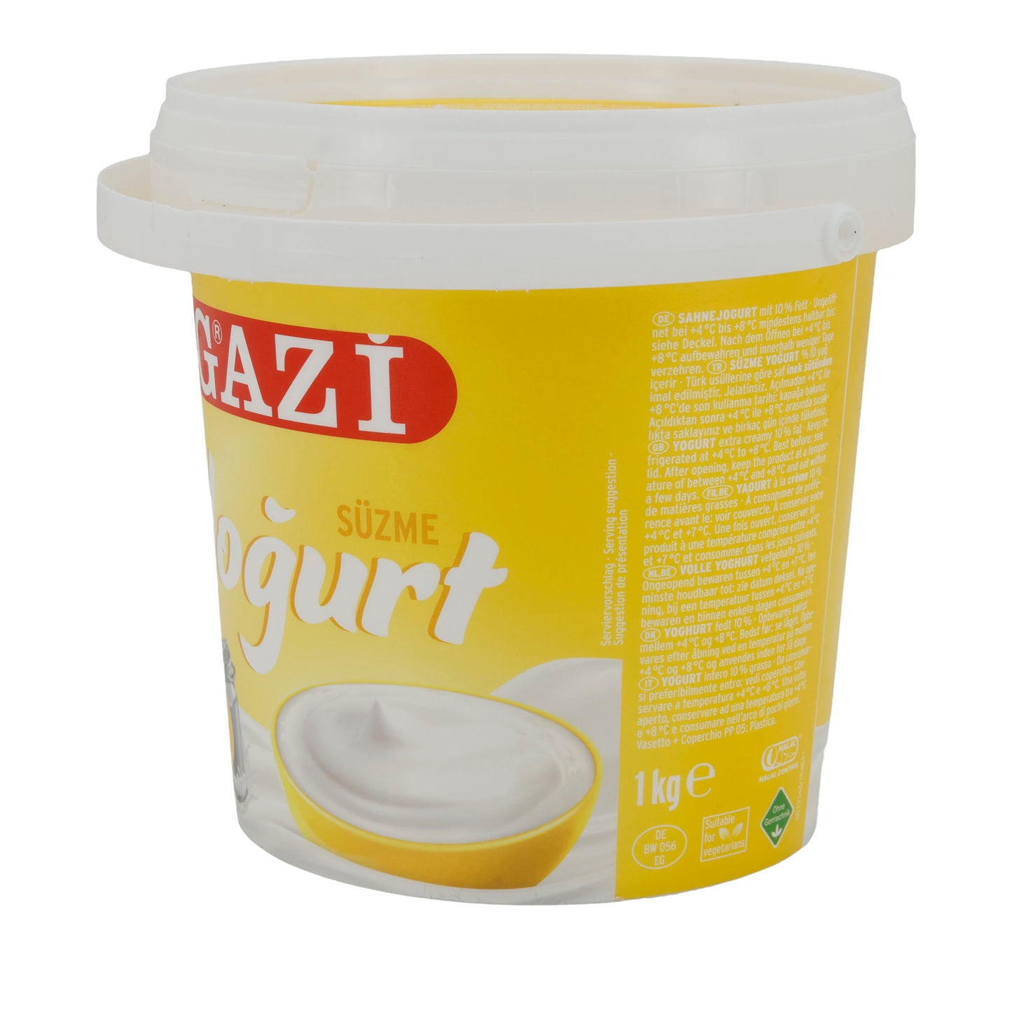 Yaourt Gazi Sahnejoghurt | Yaourt | Extra crémeux avec 10 % de matière grasse | 1 kg
