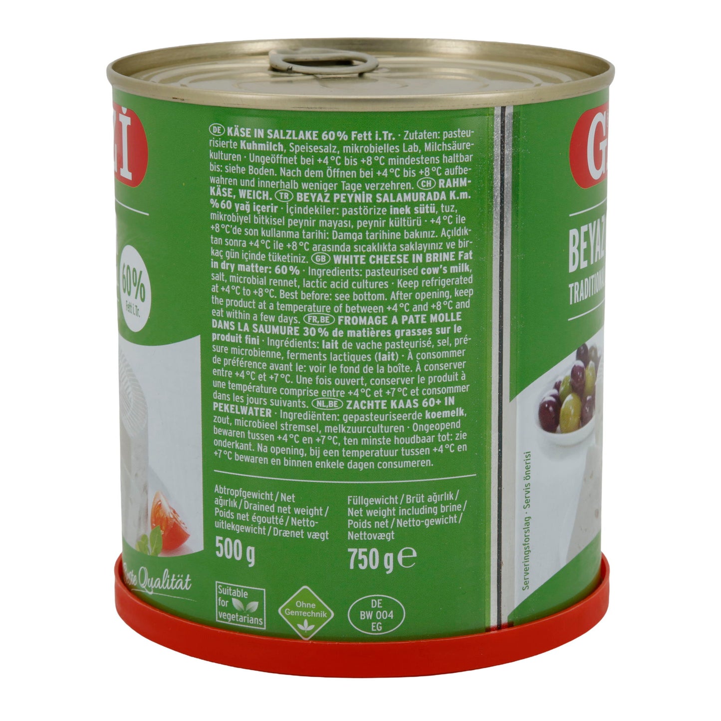 Hirtenkäse Gazi Beyaz Peynir | Traditioneel | 60% vet i. Tr. in pekel | 750 g