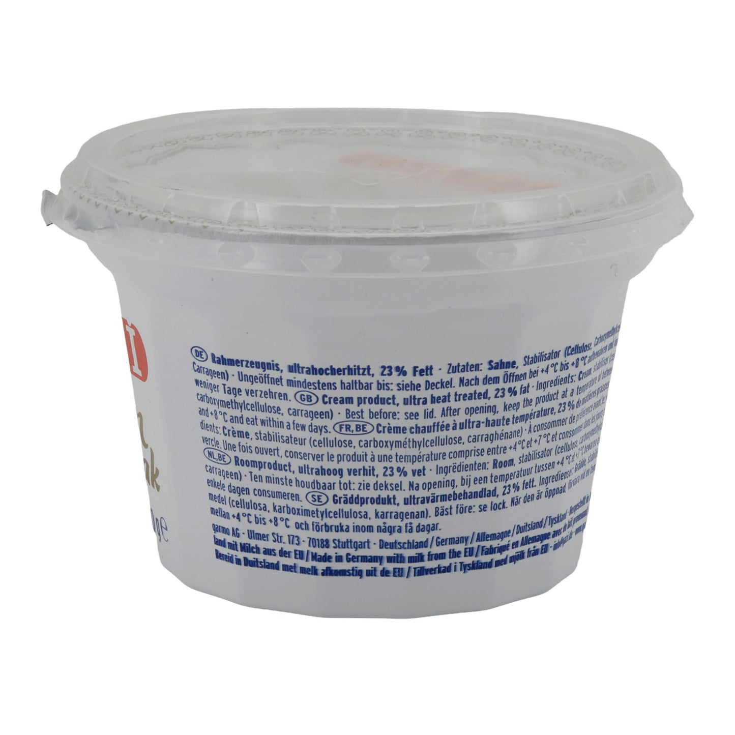 Sauerrahm Milochka Crème aigre | Sauerrahm | Crémeux avec 20% de matière grasse | Pot de 400 g