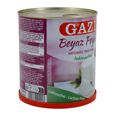 Hirtenkäse Gazi Beyaz Peynir Lactosevrij | Hirtenkäse in pekel | Traditioneel, lactosevrij, 55% vet i. Tr. | 750 g