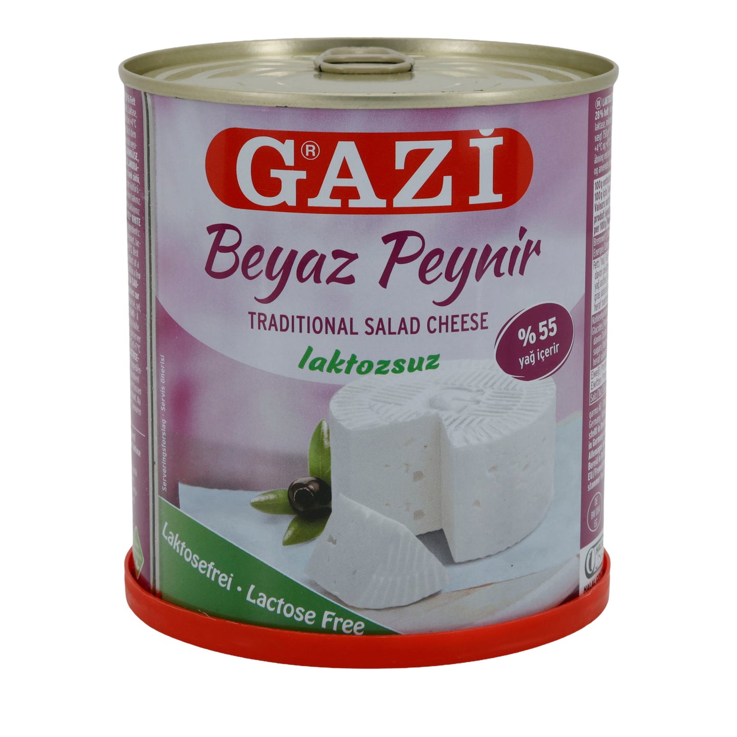 Hirtenkäse Gazi Beyaz Peynir Lactosevrij | Hirtenkäse in pekel | Traditioneel, lactosevrij, 55% vet i. Tr. | 750 g