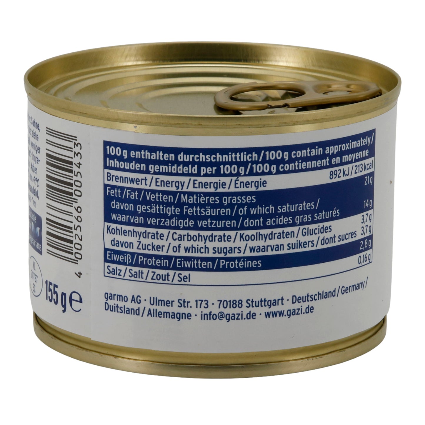 Kaymak Gazi | Prodotto lattiero-caseario | Prodotto cremoso a base di panna | 155g