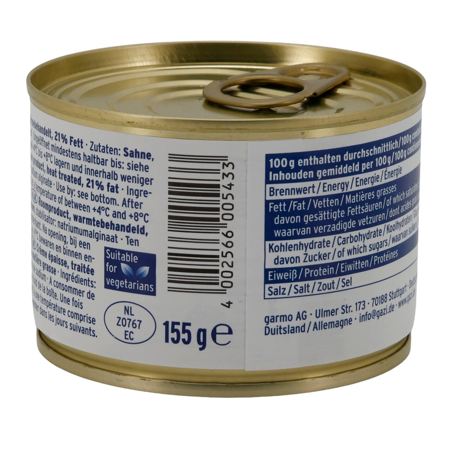 Kaymak Gazi | Prodotto lattiero-caseario | Prodotto cremoso a base di panna | 155g