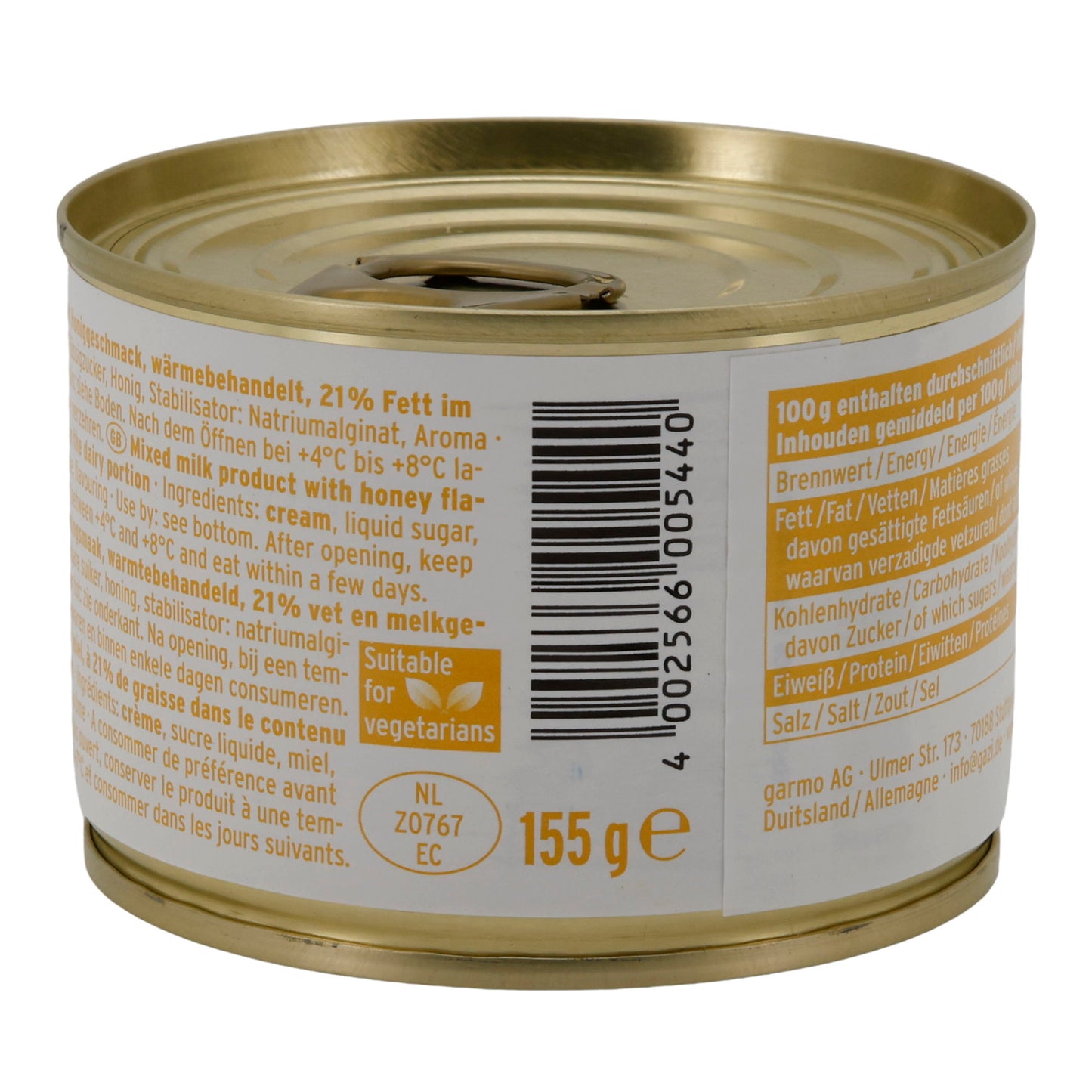 Milchcreme GAZİ Ballı Kaymak | Milchcreme | Bal aromalı kremamsı | 155 g