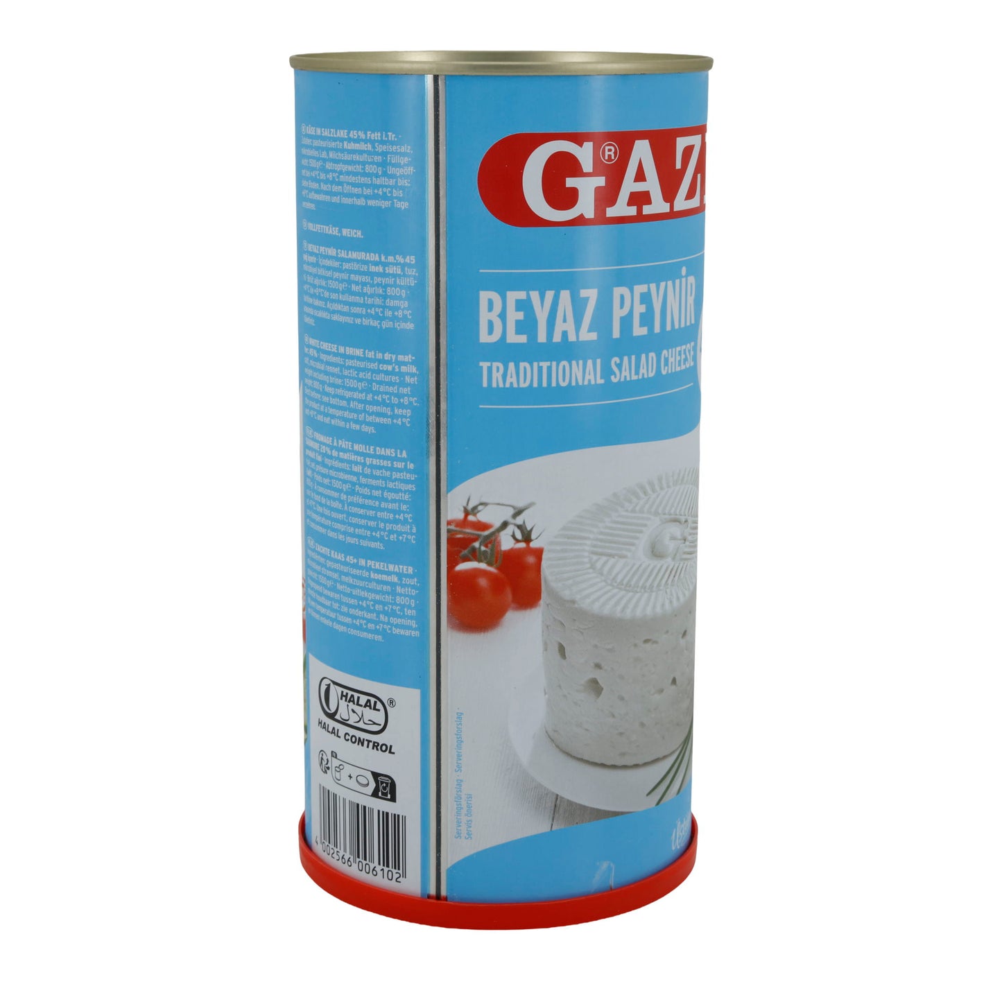 Hirtenkäse Gazi Beyaz Peynir | Hirtenkäse in pekel | 45% vet i. Tr. | 1500 g
