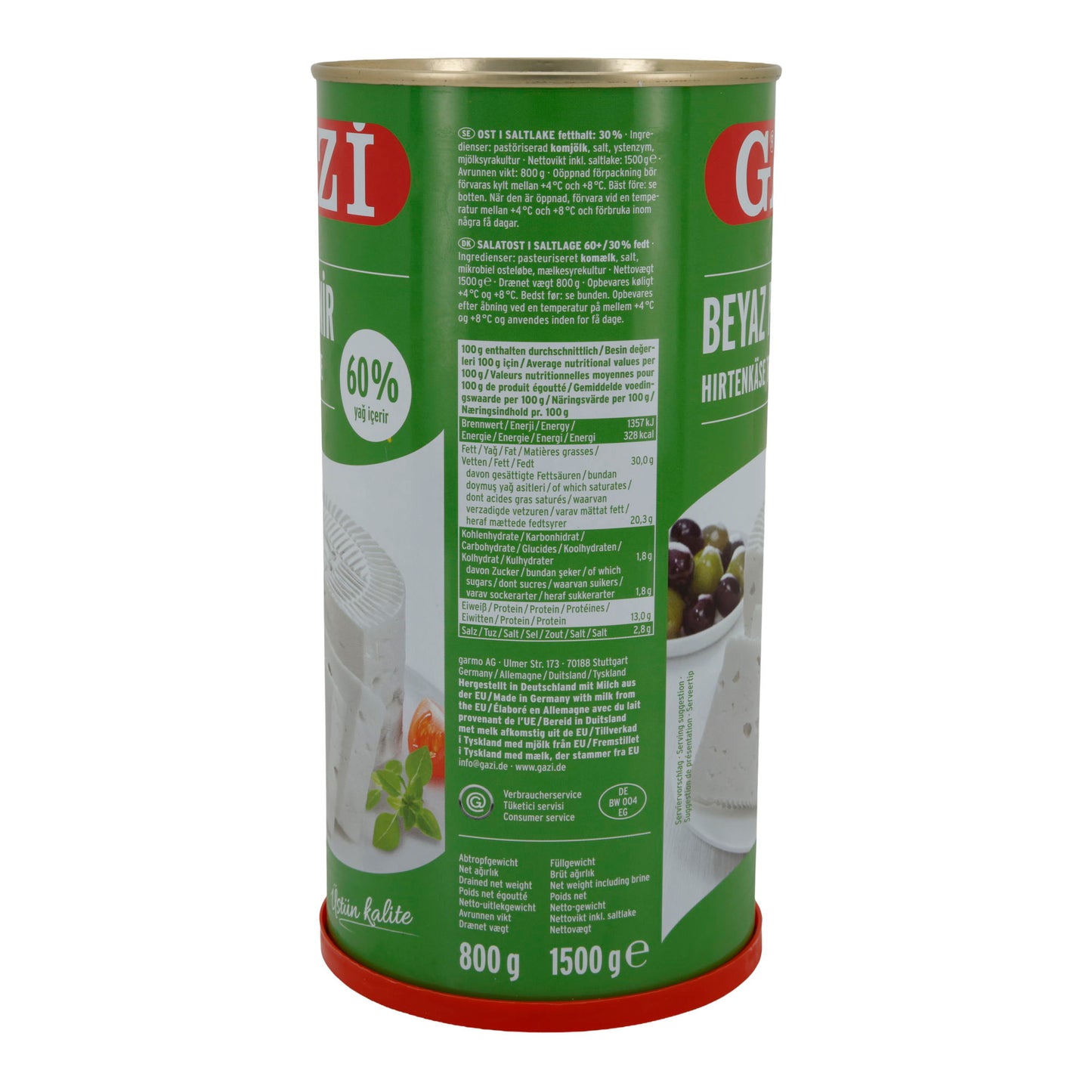 Hirtenkäse Gazi Beyaz Peynir | 60 % vet i. Tr. | Traditioneel | 1500 g