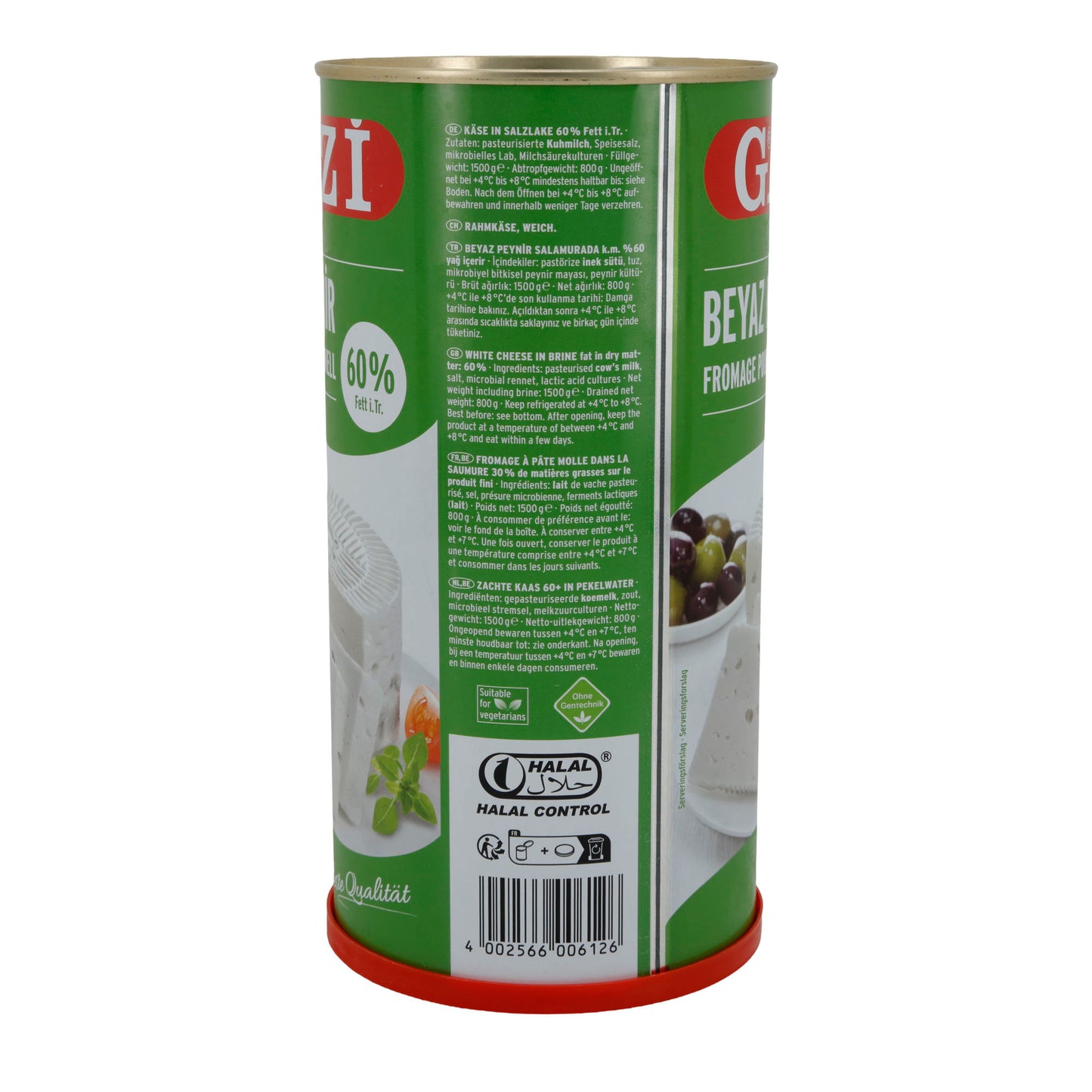Hirtenkäse Gazi Beyaz Peynir | 60 % vet i. Tr. | Traditioneel | 1500 g