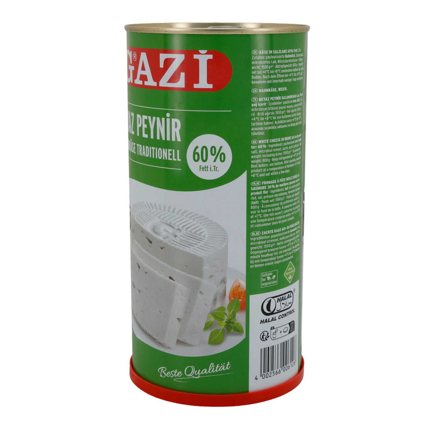 Hirtenkäse Gazi Beyaz Peynir | 60 % Fett i. Tr. | Traditionell | 1500 g GAZI