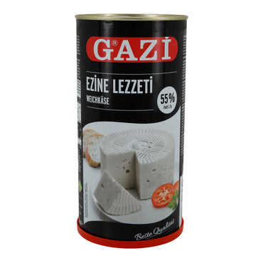Weichkäse Gazi Ezine Lezzeti | Weißkäse in Salzlake | 55 % Fett i. Tr., Intensiv-aromatisch | 1500 g GAZI