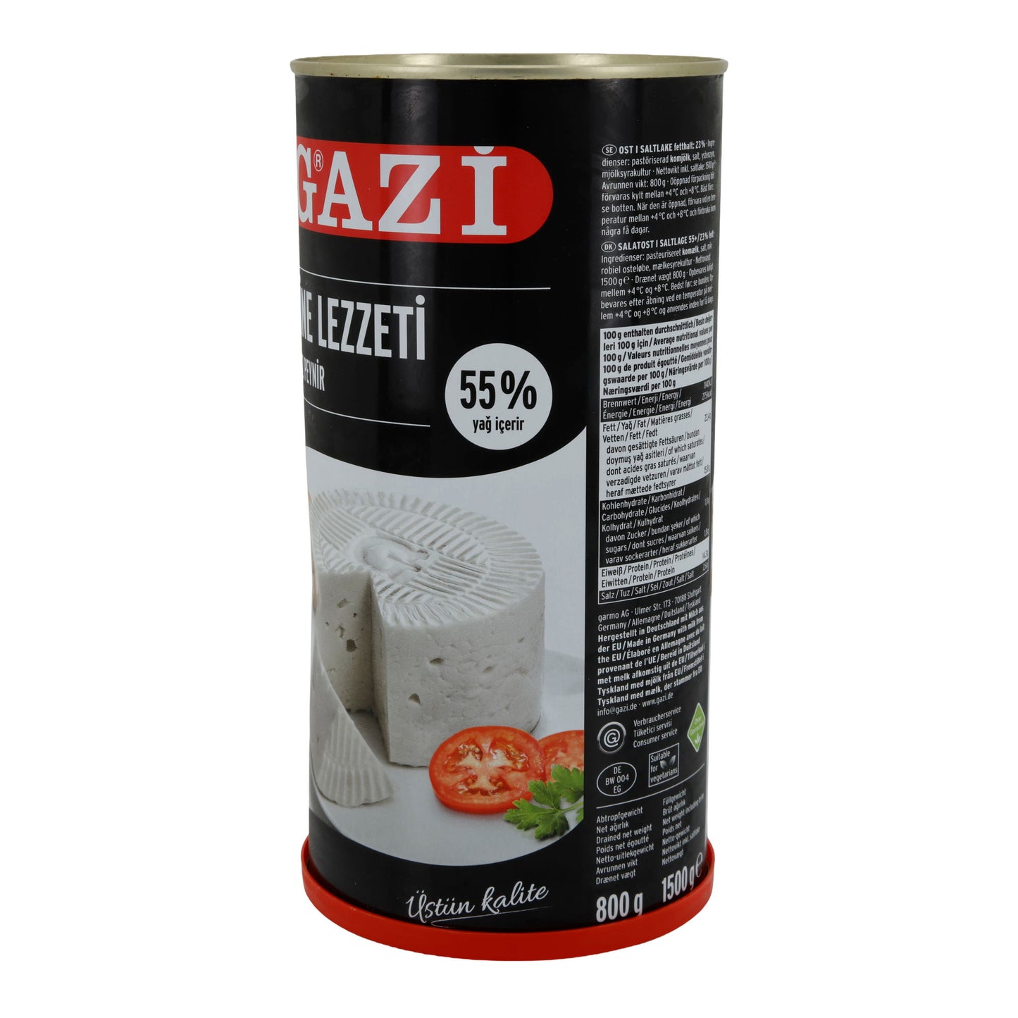 Weichkäse Gazi Ezine Lezzeti | Weißkäse in Salzlake | 55 % Fett i. Tr., Intensiv-aromatisch | 1500 g