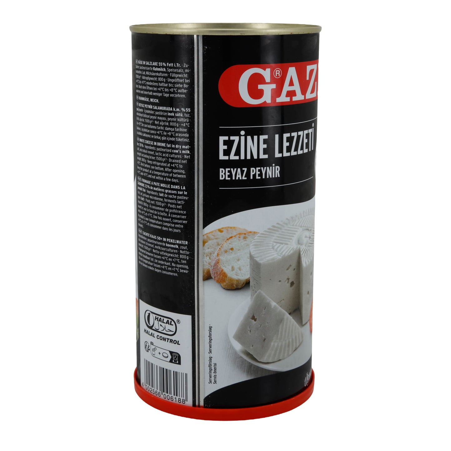 Weichkäse Gazi Ezine Lezzeti | Weißkäse in Salzlake | 55 % Fett i. Tr., Intensiv-aromatisch | 1500 g