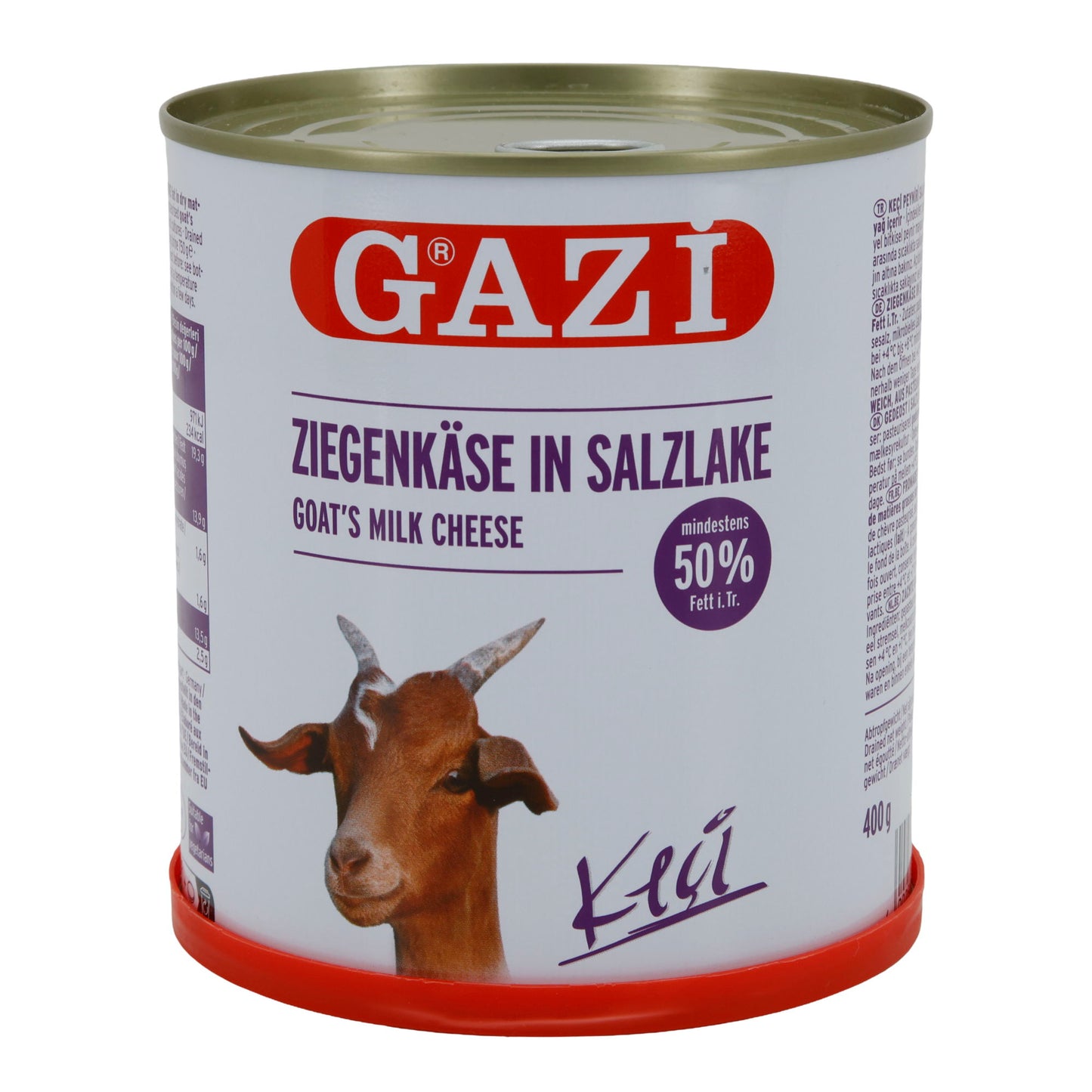 Ziegenkäse Gazi | Ziegenkäse in Salzlake | Vollfetter Weichkäse mit intensivem Aroma | 750 g