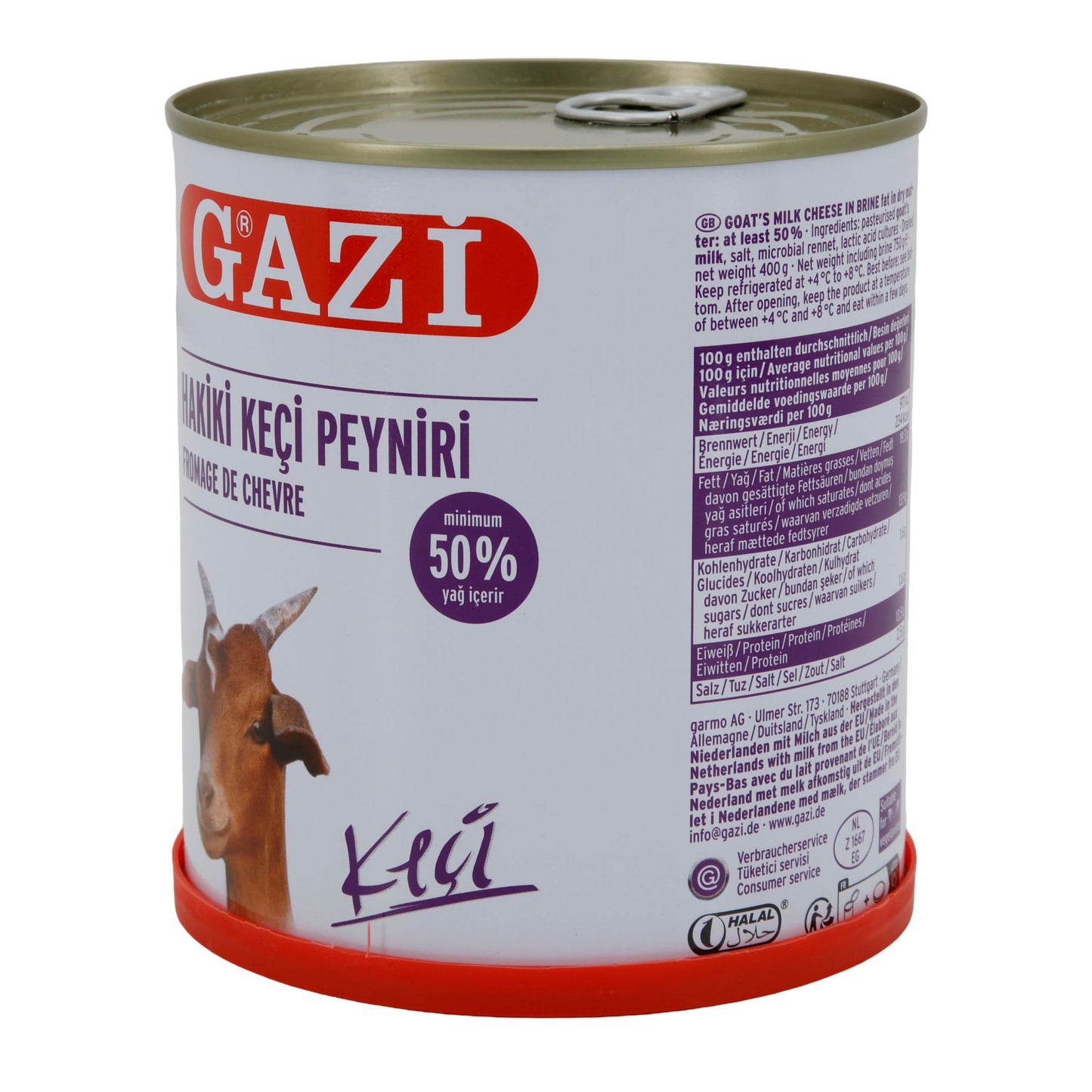 Ziegenkäse Gazi | Ziegenkäse in Salzlake | Vollfetter Weichkäse mit intensivem Aroma | 750 g