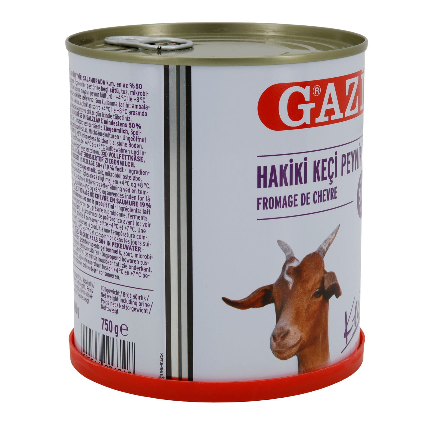 Ziegenkäse Gazi | Ziegenkäse in Salzlake | Vollfetter Weichkäse mit intensivem Aroma | 750 g