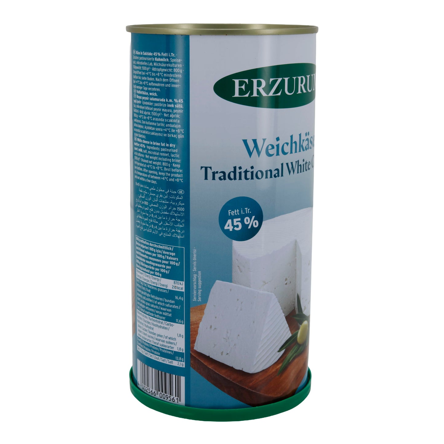 Weißkäse Erzurum | Weißkäse in Salzlake | Traditionell mit 45 % Fett i. Tr. | 1500 g