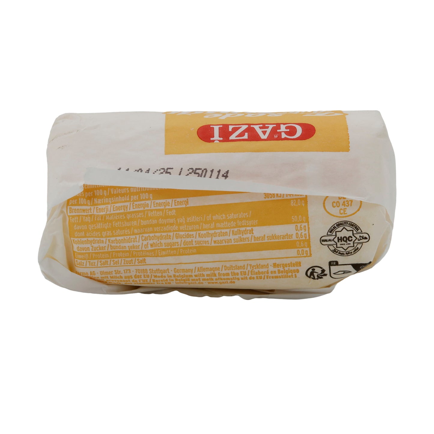 Tereyağı Butter Gazi | Ungesalzene Halal-Butter | 250 g