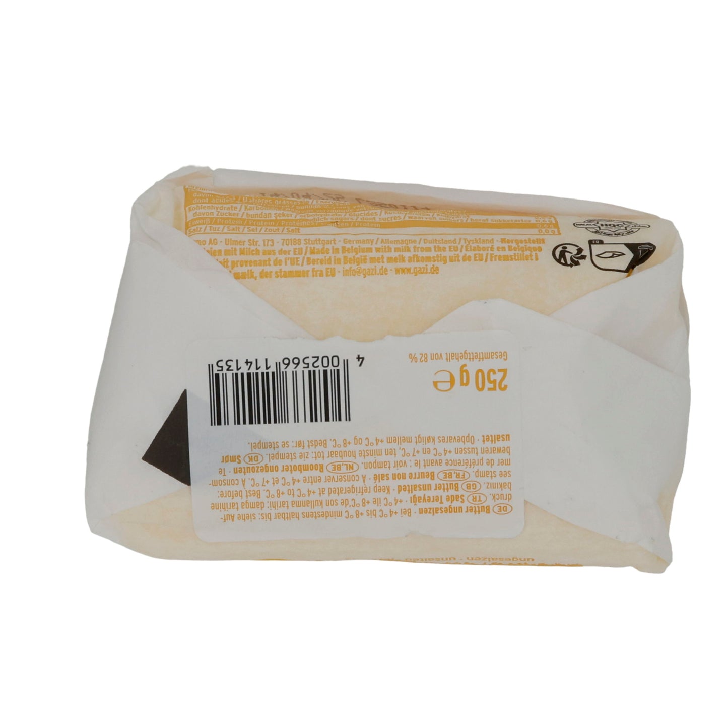 Tereyağı Butter Gazi | Ungesalzene Halal-Butter | 250 g