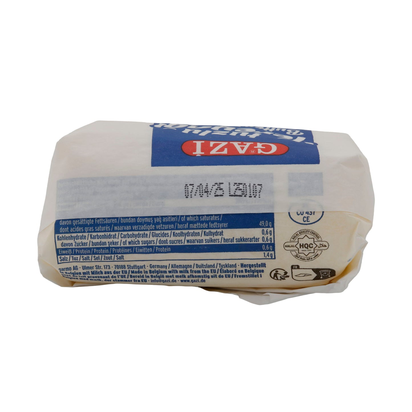 Beurre Gazi salé | Beurre salé | Saveur intense pour plats savoureux | 250 g